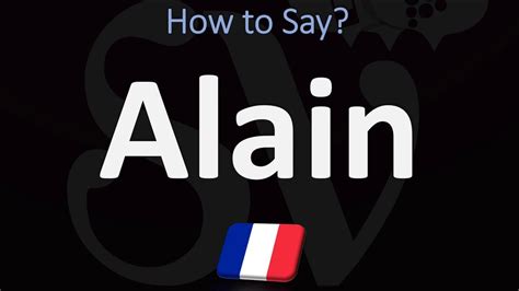 pronounce dainese|how do you pronounce alain.